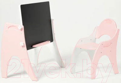 Комплект мебели с детским столом Tech Kids День-Ночь / 14-355 (розовый)