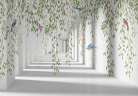 Фотообои листовые Citydecor Flower Tunnel 3D 1 (200x140) - 