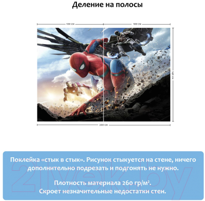 Фотообои листовые Citydecor Человек-паук (200x140)