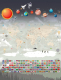 Фотообои листовые Citydecor Карта мира флаги и планеты 2 (200x260) - 