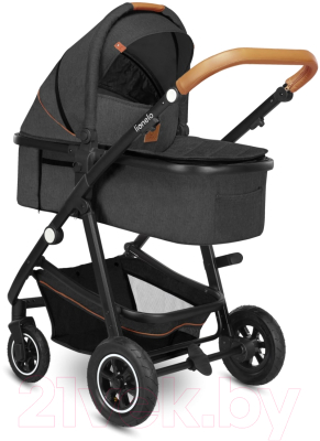 Детская универсальная коляска Lionelo Amber 3 в 1 (серый графит)