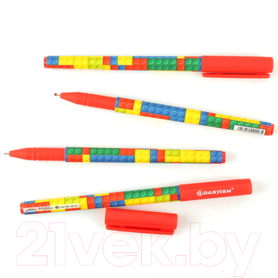 Ручка шариковая Vinson Лего / A16 (синий)
