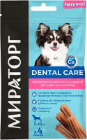 Лакомство для собак Winner Мираторг Dental Care с говядиной для собак мелких пород / 1010023750 (40г) - 