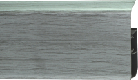 Плинтус Winart Quadro 333 80мм Серебристый Жемчуг (2.2м, со съемной панелью) - 