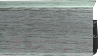 Плинтус Winart Quadro 333 80мм Серебристый Жемчуг (2.2м, со съемной панелью)