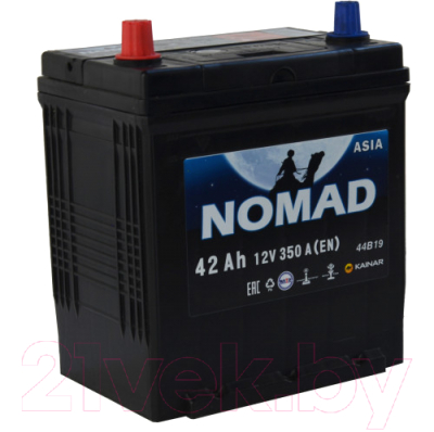 Автомобильный аккумулятор Kainar Nomad Asia 6СТ-42 Рус L+ / 037264603003142410R (42 А/ч)