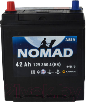 Автомобильный аккумулятор Kainar Nomad Asia 6СТ-42 Рус L+ / 037264603003142410R (42 А/ч)