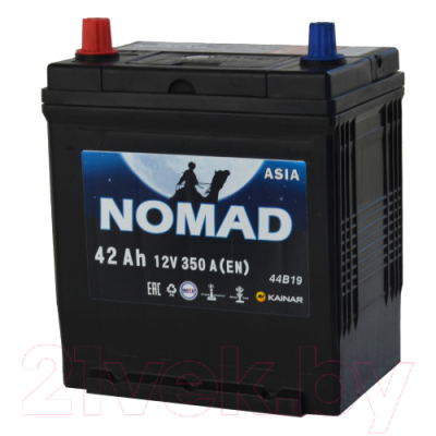 Автомобильный аккумулятор Kainar Nomad Asia 6СТ-42 Рус L+ / 037264603003142410R (42 А/ч)