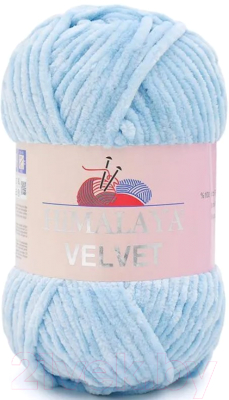 Пряжа для вязания Himalaya Velvet 90006 (нежно-голубой)