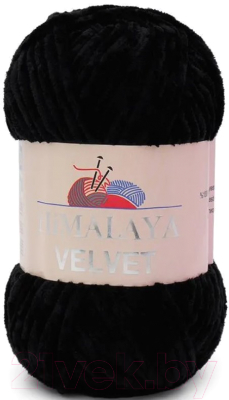 Пряжа для вязания Himalaya Velvet 90011 (черный)