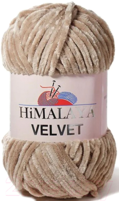 Пряжа для вязания Himalaya Velvet 90017 (светло-коричневый)