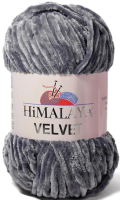 Пряжа для вязания Himalaya Velvet 90020 (темно-серый) - 