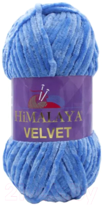 Пряжа для вязания Himalaya Velvet 90027 (светло-синий)