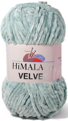 Пряжа для вязания Himalaya Velvet 90047 (пыльная мята)
