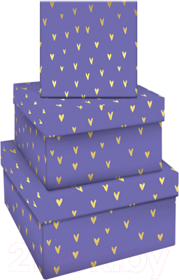 Набор коробок подарочных Meshu Hearts of gold / MS_46598