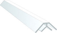 Угол для стеновой панели Альта-профиль Внутренний А 0058 (3м, белый) - 