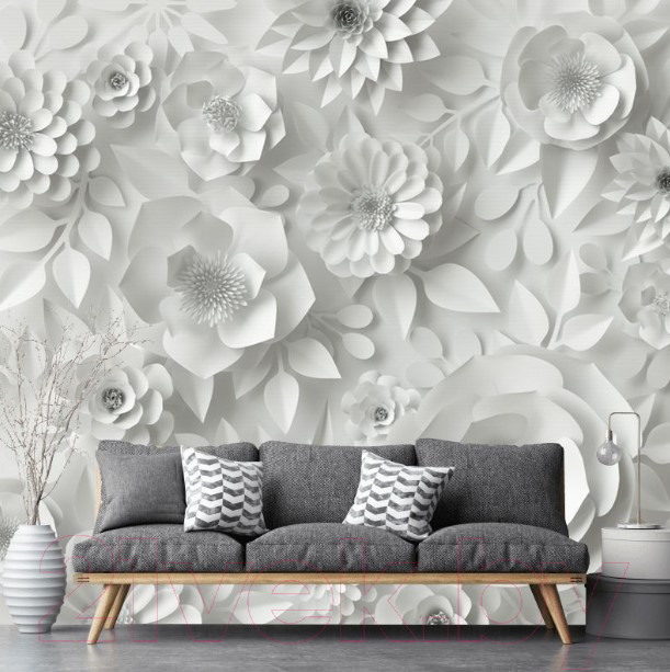 Фотообои листовые Citydecor Цветы модерн 3D (400x260) — фото 2