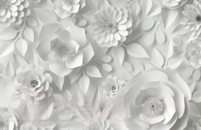 Фотообои листовые Citydecor Цветы модерн 3D (400x260)