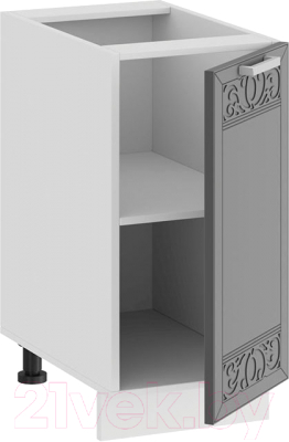 Шкаф-стол кухонный ТриЯ Долорес 1Н3 (белый/титан)