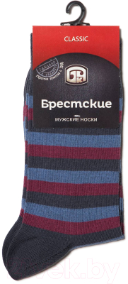 Носки Брестские Classic 2122 рис. 014 / 14С2122-Д38 (р.29, т.серый-т.бордо)