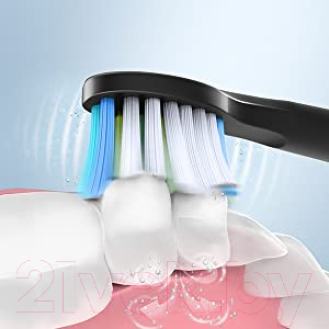 Электрическая зубная щетка Fairywill E11 (черный, 8 насадок, чехол)
