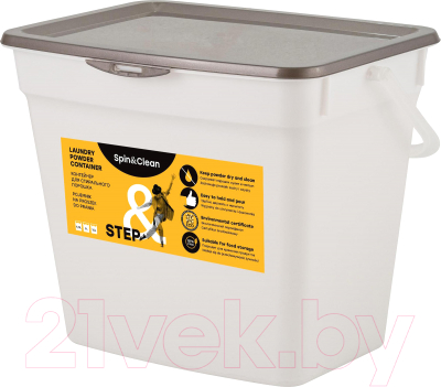 Контейнер для хранения Spin&Clean Step Для стирального порошка / SC140610003 (антрацит)