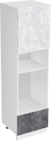 Шкаф-пенал кухонный Артём-Мебель 600мм СН-114.147 (ДСП бетон спаркс лайт/бетон спаркс) - 