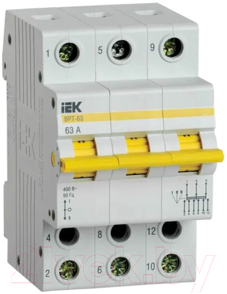 Выключатель-разъединитель IEK ВРТ-63 3Р 63А / MPR10-3-063
