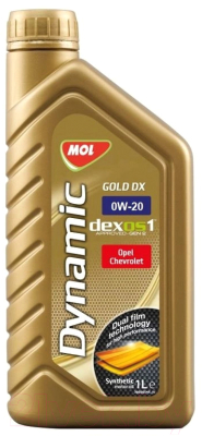 Моторное масло Mol Dynamic Gold DX 0W20 / 13302283 (1л)