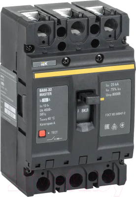 Выключатель автоматический IEK ВА 88-32 3п 32А 25кА С / SVA10-3-0032-02