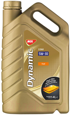 Моторное масло Mol Dynamic Star 5W30 / 13301151 (4л)