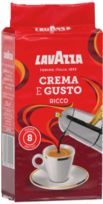 Кофе молотый Lavazza Crema e Gusto Ricco / 12584 (250г)