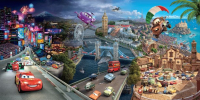 

Фотообои листовые Citydecor, Тачки с защитным покрытием