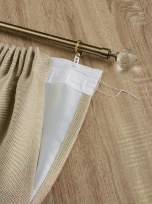 Изображение товара Комплект штор Модный текстиль 112MT391002 25x15 (250x150, 2шт, льняной)