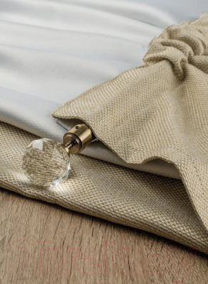 Изображение товара Комплект штор Модный текстиль 112MT391002 25x15 (250x150, 2шт, льняной)