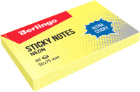 Блок для записей Berlingo LSn_39410  (желтый неон) - 