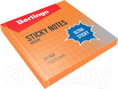 Блок для записей Berlingo LSn_39714 (оранжевый неон)