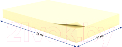 Блок для записей Berlingo HN7651SGe (желтый)
