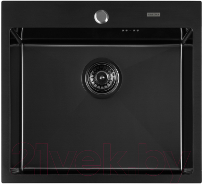 Мойка кухонная Arfeka AF PVD Nano 55x50.5 (черный)