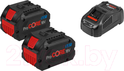 Набор аккумуляторов для электроинструмента Bosch ProCORE 18V 5.5 + зарядное GAL 1880 CV (1.600.A02.14C)