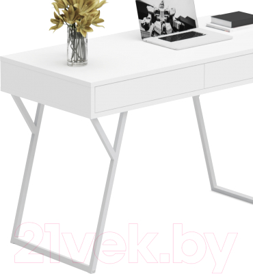 Письменный стол Crafto Лорд Лофт 04 120x60x78 (белый)