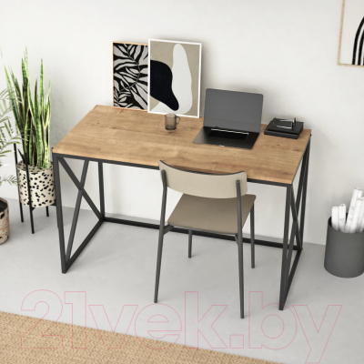 Письменный стол Crafto Модерн Лофт 05 120x60x75 (черный/дуб)