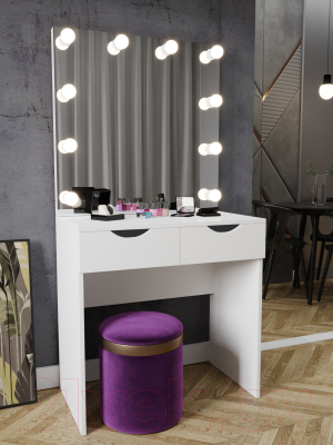 Туалетный столик с зеркалом Мир Мебели С подсветкой 15 ZB