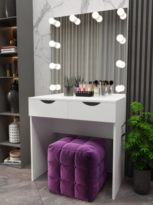 Туалетный столик с зеркалом Мир Мебели С подсветкой 15 ZB