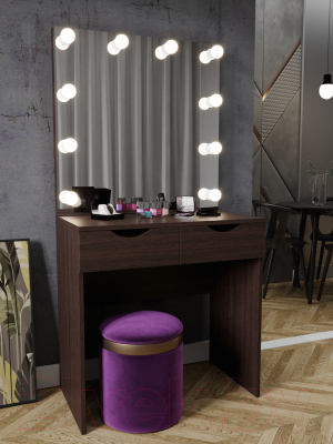 Туалетный столик с зеркалом Мир Мебели С подсветкой 15 ZW