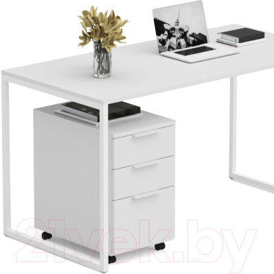 Письменный стол Crafto Фауст Лофт 01 138x70x75 (белый)