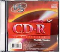 Диск CD-R VS 700Мб 52x Slim / VSCDRSL501 - 