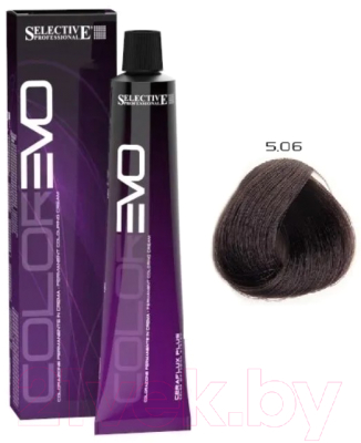 Крем-краска для волос Selective Professional Colorevo 5.06 / 84506 (100мл, светло-каштановый холодный кофе)