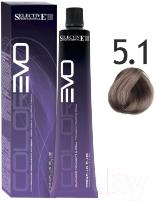 Крем-краска для волос Selective Professional Colorevo 5.1 / 84051 (100мл, светло-каштановый пепельный)