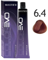 Крем-краска для волос Selective Professional Colorevo 6.4 / 84064 (100мл, темный блондин медный) - 